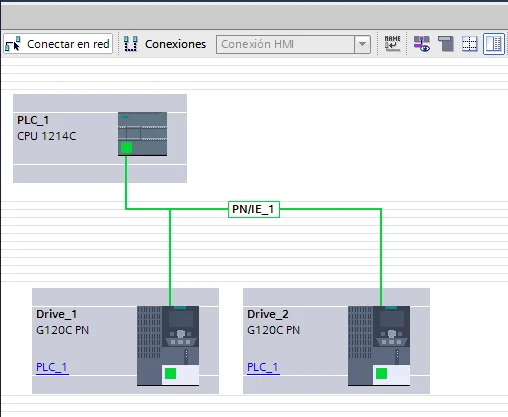 Configuració de xarxa PROFINET amb PLC i variadors